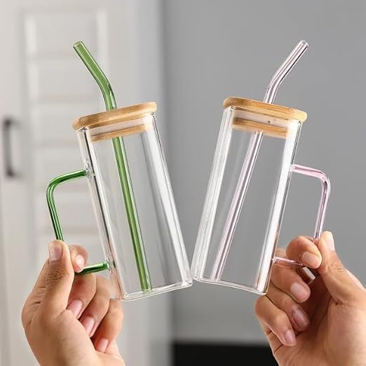 SQUARE MASON WOODEN LID JAR  400ML 2 PCS  22309 | SPB400-L2-BB