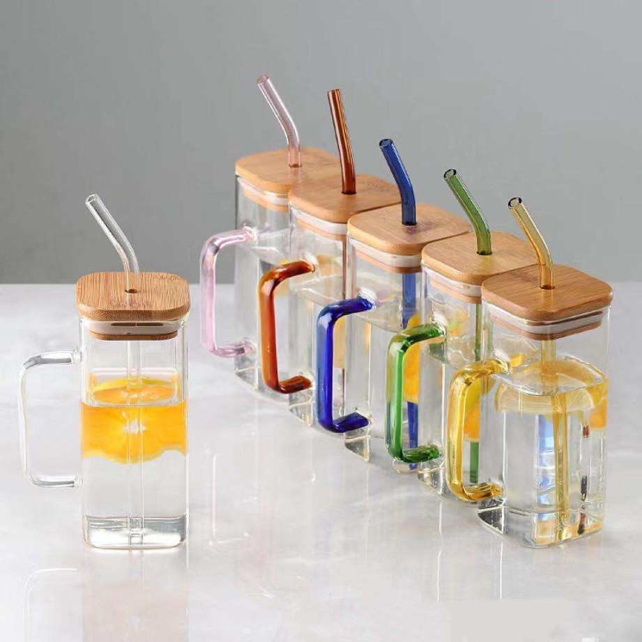 SQUARE MASON WOODEN LID JAR  400ML 2 PCS  22309 | SPB400-L2-BB