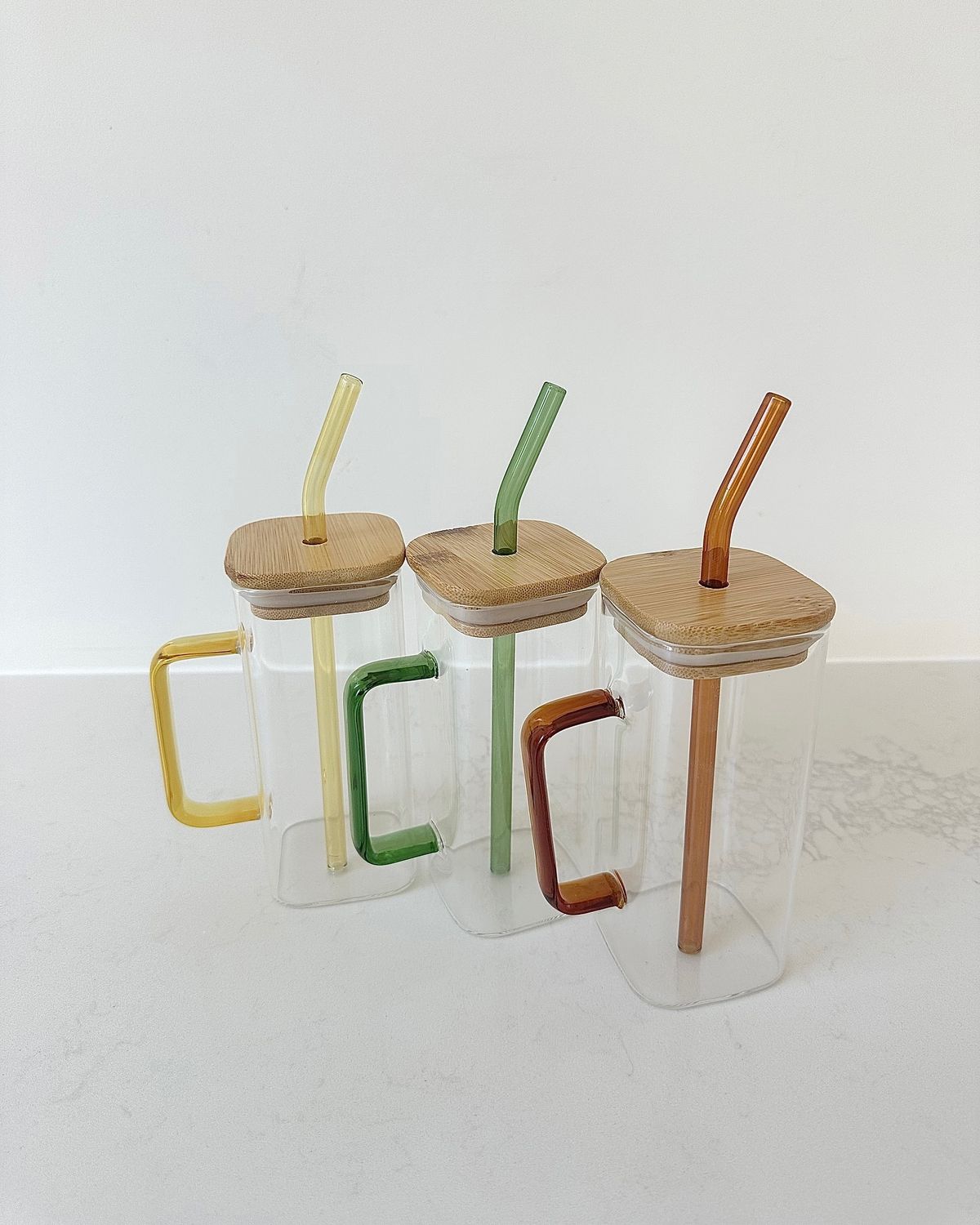 SQUARE MASON WOODEN LID JAR  400ML 2 PCS  22309 | SPB400-L2-BB