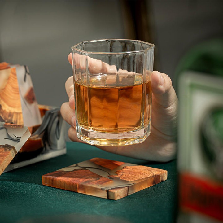 WHISKY GLASS HEXA 180ML 6PCS SET  22905|KTY5010