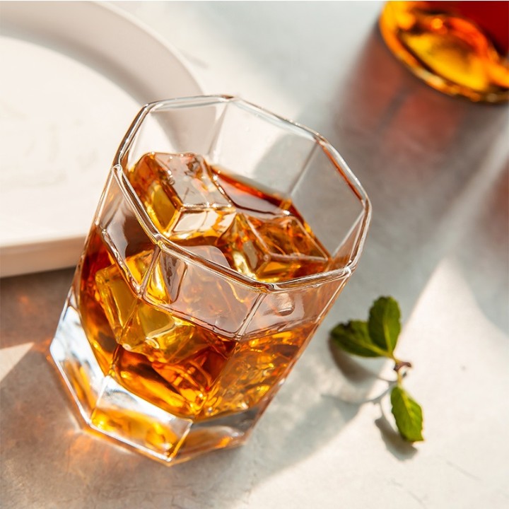 WHISKY GLASS HEXA 180ML 6PCS SET  22905|KTY5010