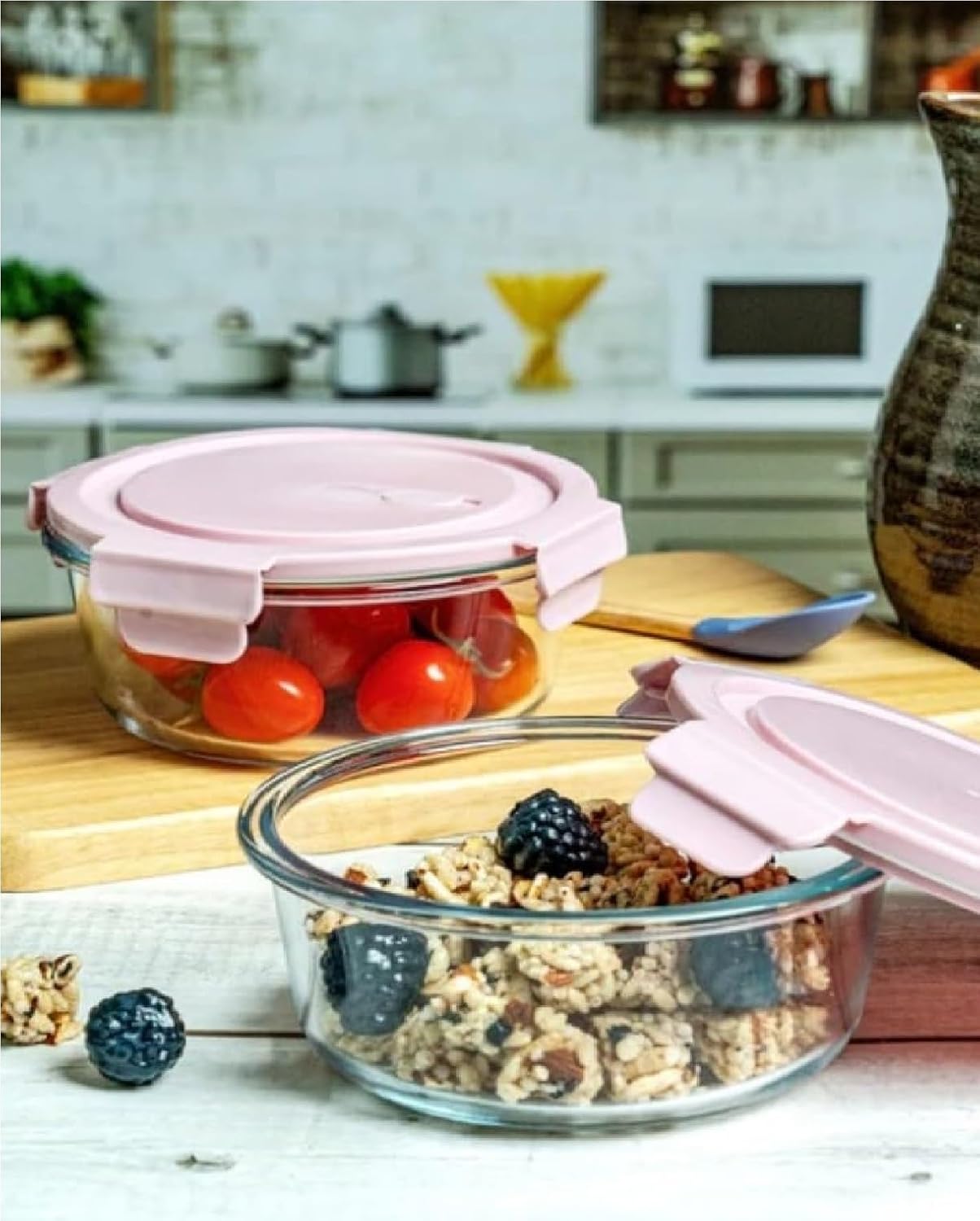 LUNCH BOX ROUND 3 PCS SET BOX PACK 23131 | GTY-2507