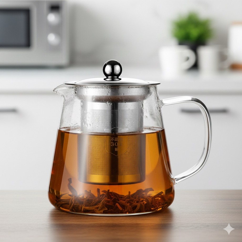 GREEN TEA KETTLE TRIANGLE STAINER 550ML  20856 | GPH74-1