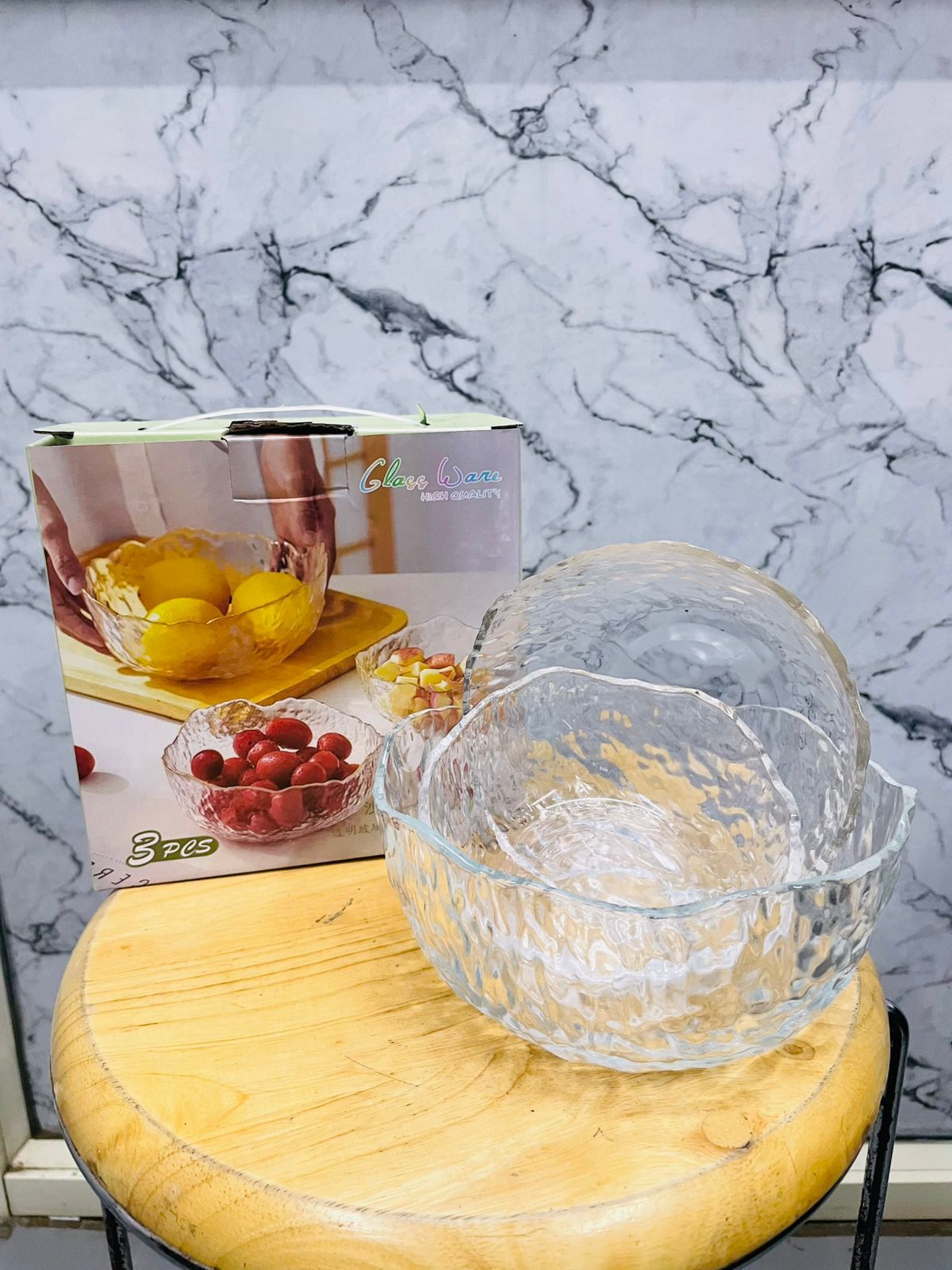 ICEBERG SALAD BOWL 3PCS SET  22718