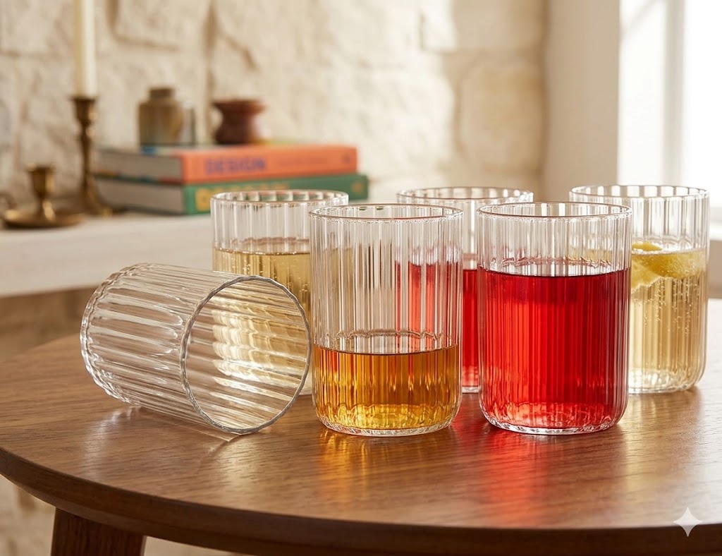 WHISKY  GLASS LINING ROUND 390ML 6PCS DELI  22835 | KB295B