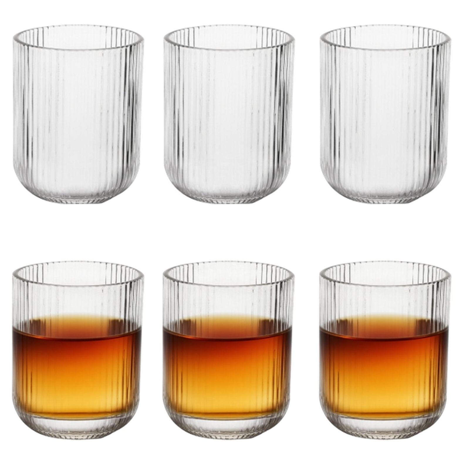 WHISKY GLASS LINING ROUND  250ML 6PCS DELI  22836 | KB294B