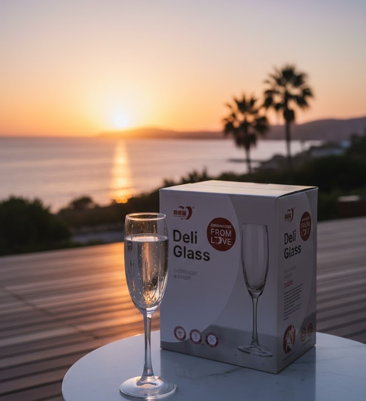 YUNZE GOLBET DELI WINE GLASS 280ML 6 PCS SET 23119 I EJ8018A