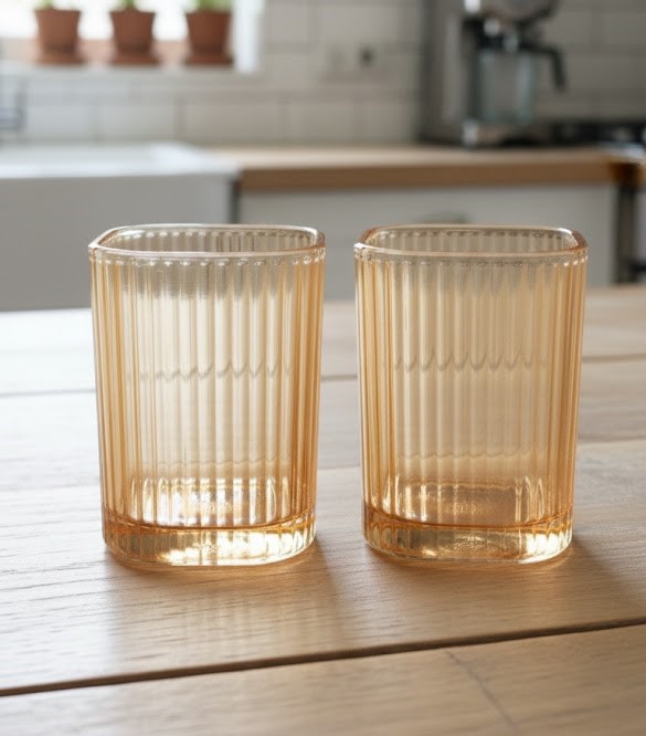 JUICE GLASS GOLDEN 200ML 6 PCS SET  23086 I TKB6002-BHA