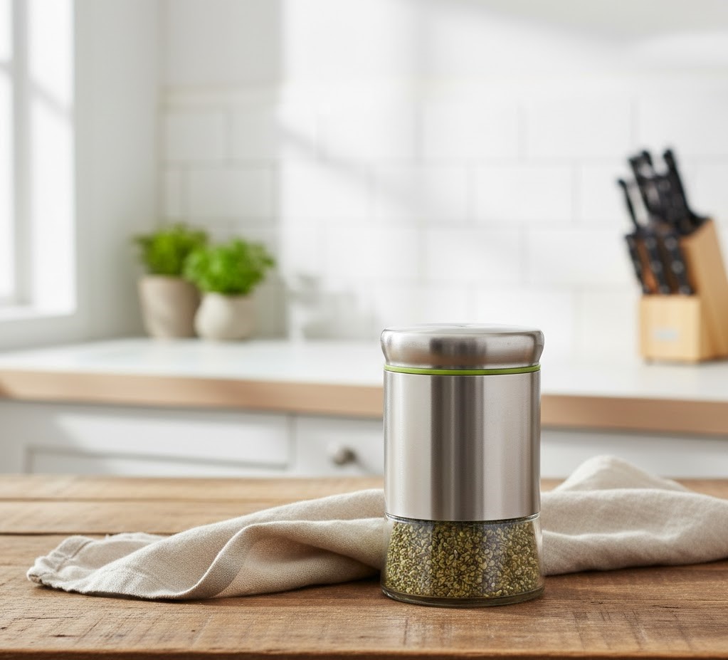 GLASS JAR WITH STEEL COVER 550ML BOX PACK 22846 I H4082-2