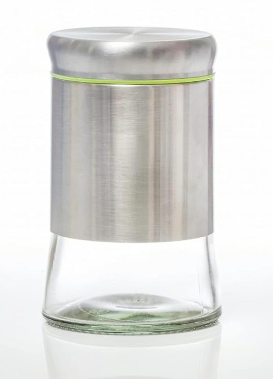 GLASS JAR WITH STEEL COVER 550ML BOX PACK 22846 I H4082-2
