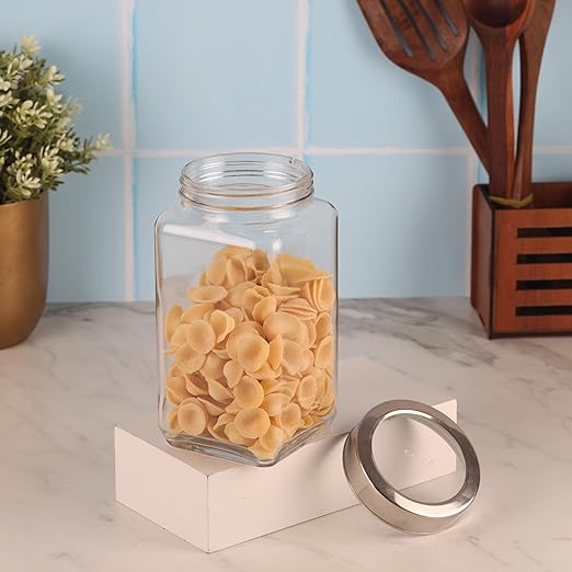 GLASS JAR STEEL LID 1000ML 23117 I H41890201