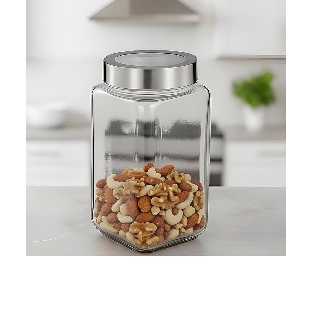 GLASS JAR STEEL LID 1000ML 23117 I H41890201