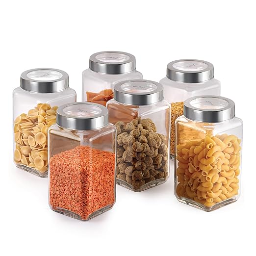 GLASS JAR STEEL LID 1000ML 23117 I H41890201