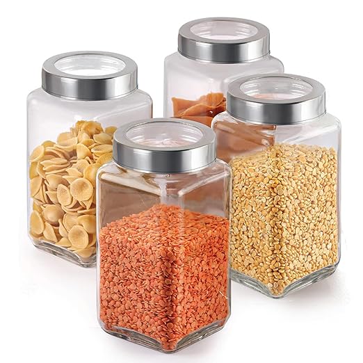 GLASS JAR STEEL LID 1000ML 23117 I H41890201