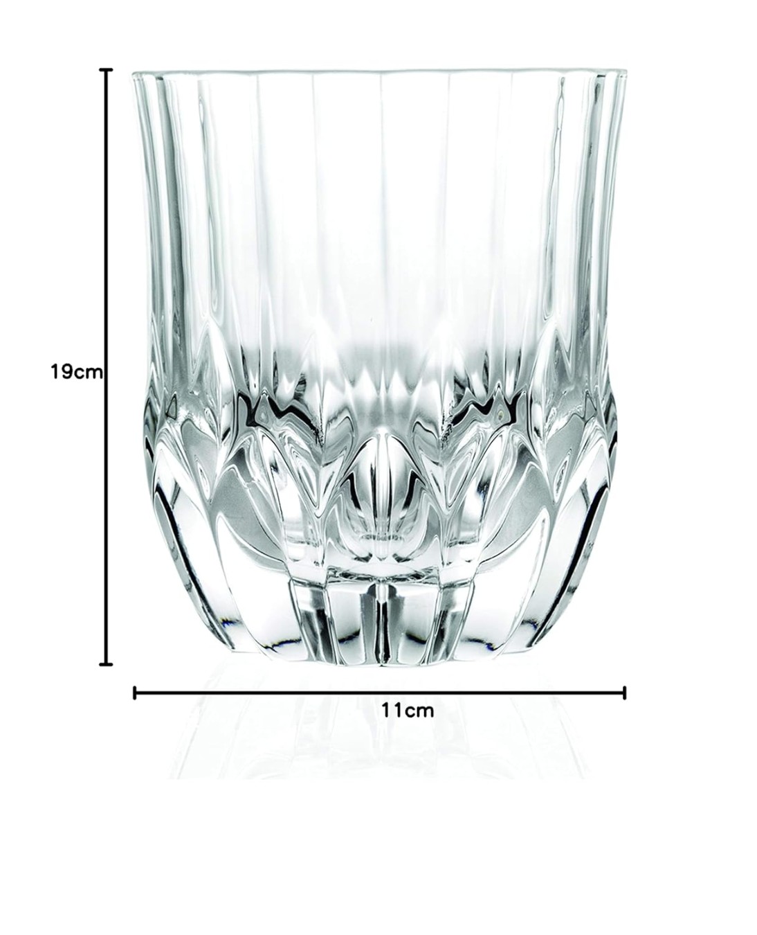 RIBBED WATER GLASS DL 160ML 6 PCS SET  22747 | TY4315-1