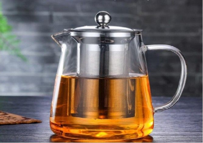 GREEN TEA KETTLE TRIANGLE STRAINER 900ML  20986 | GPH74-3