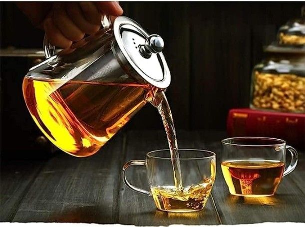 GREEN TEA KETTLE TRIANGLE STRAINER 900ML  20986 | GPH74-3