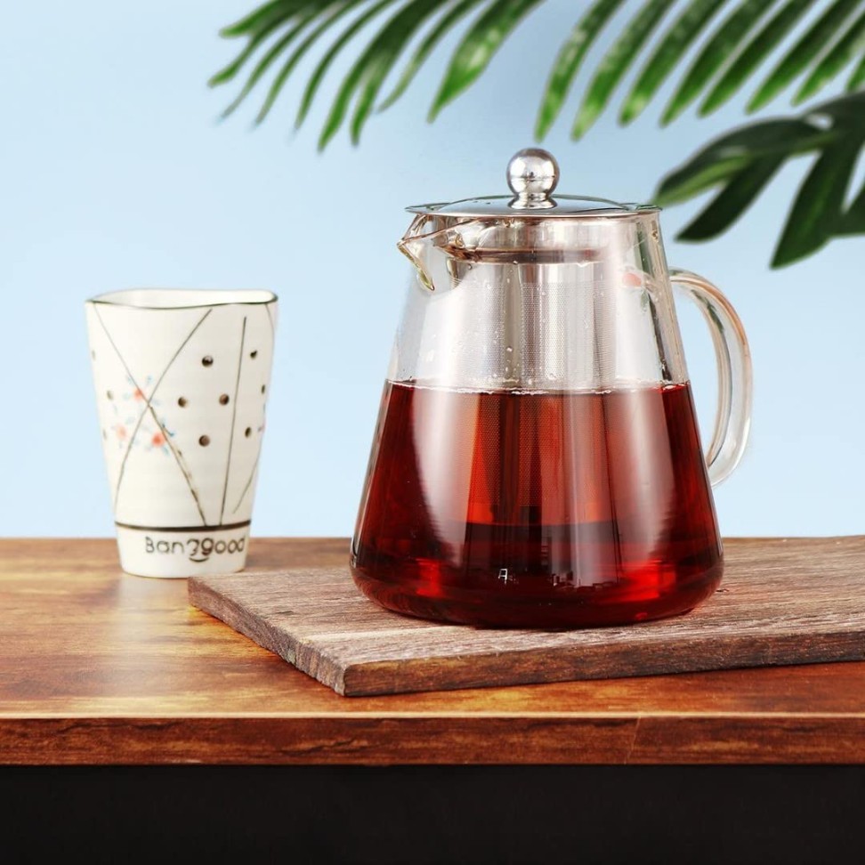 GREEN TEA KETTLE TRIANGLE STRAINER 900ML  20986 | GPH74-3