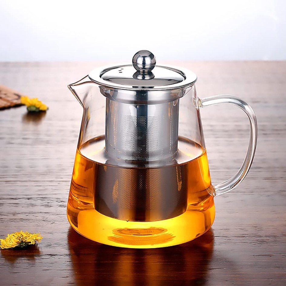 GREEN TEA KETTLE TRIANGLE STRAINER 900ML  20986 | GPH74-3