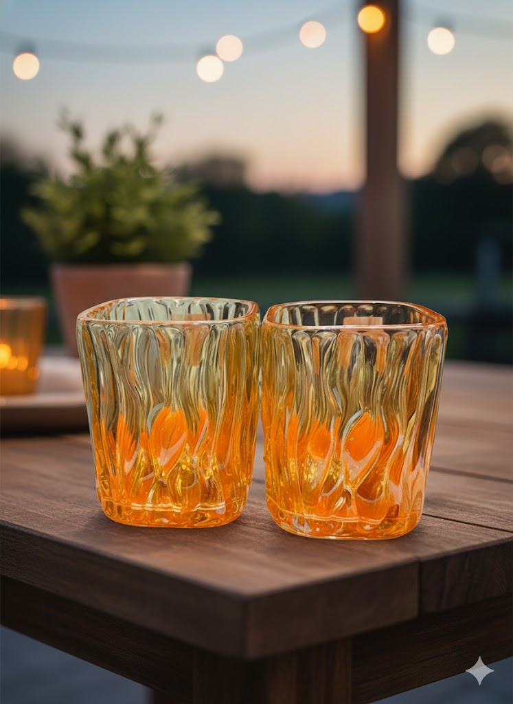 JUICE GLASS GOLDEN 200ML 6 PCS SET  23087 I TKB6002-AHA