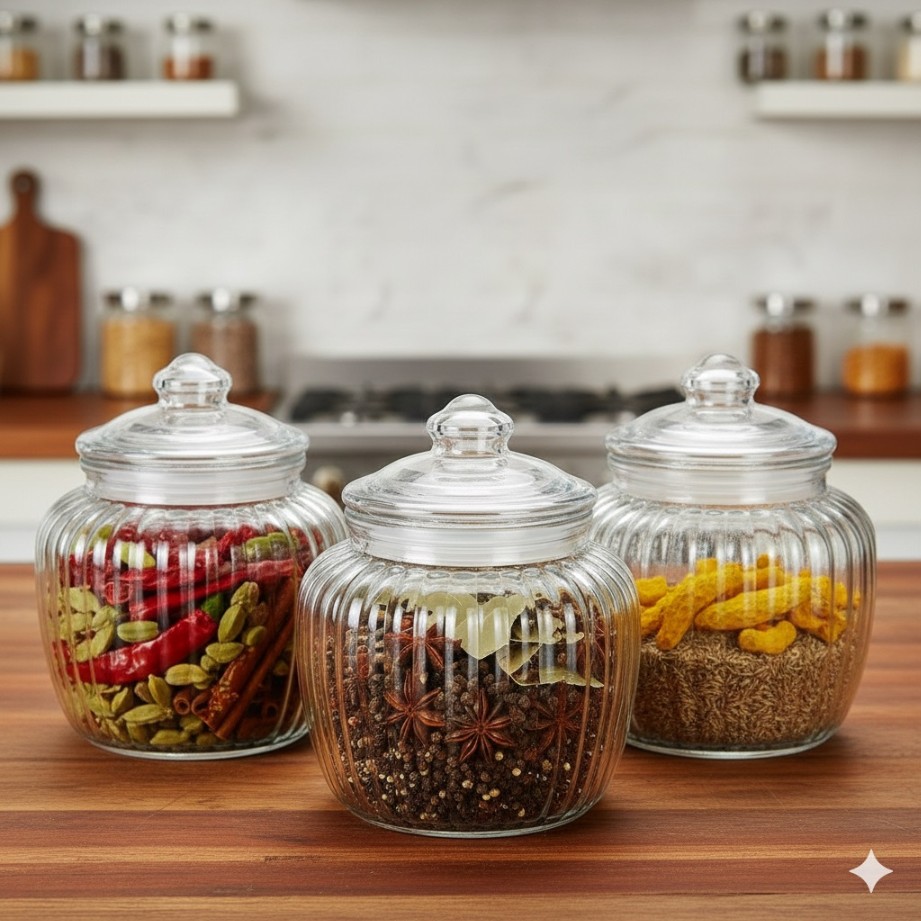 POP JAR ROUND 700ML 3 PCS SET BOX PACK 23132 | GTY-2510