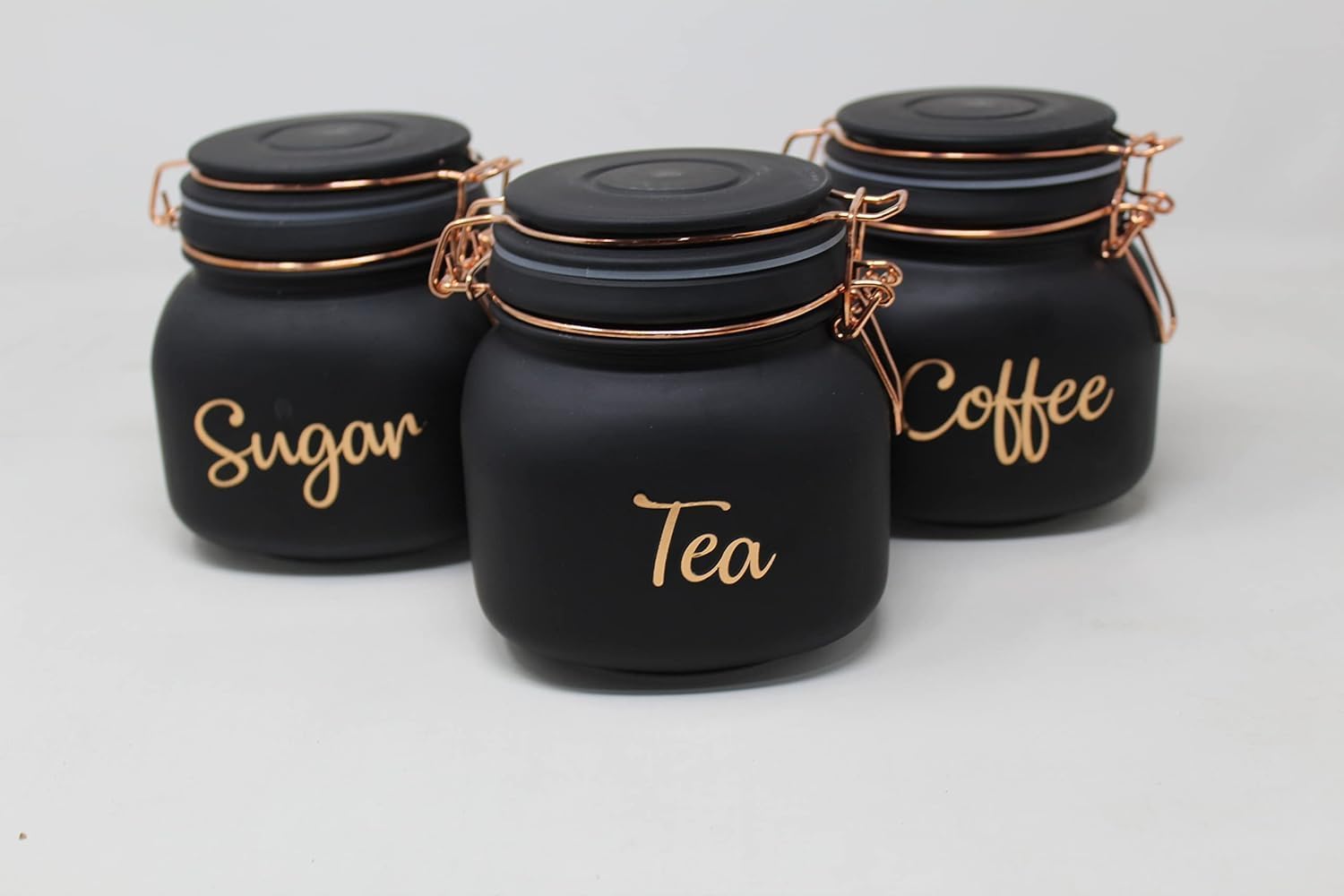 SWING CAP SQUARE BLACK COLOUR 860ML 3 PCS SET BOX PACK 23125 | GTY-2508-BLACK