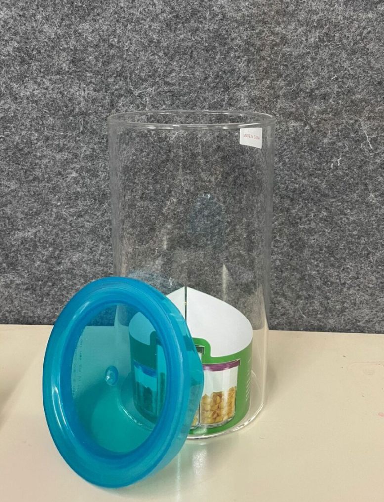 STORAGE JAR PLASTIC LID 1000ML  22684 | EM01-1000-PP