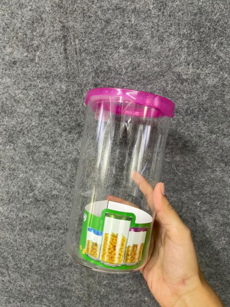 STORAGE JAR PLASTIC LID 1000ML  22684 | EM01-1000-PP