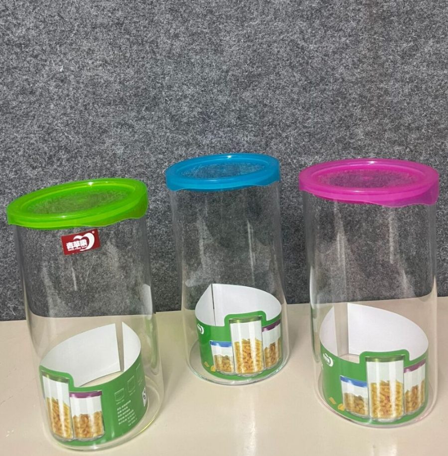 STORAGE JAR PLASTIC LID 1000ML  22684 | EM01-1000-PP