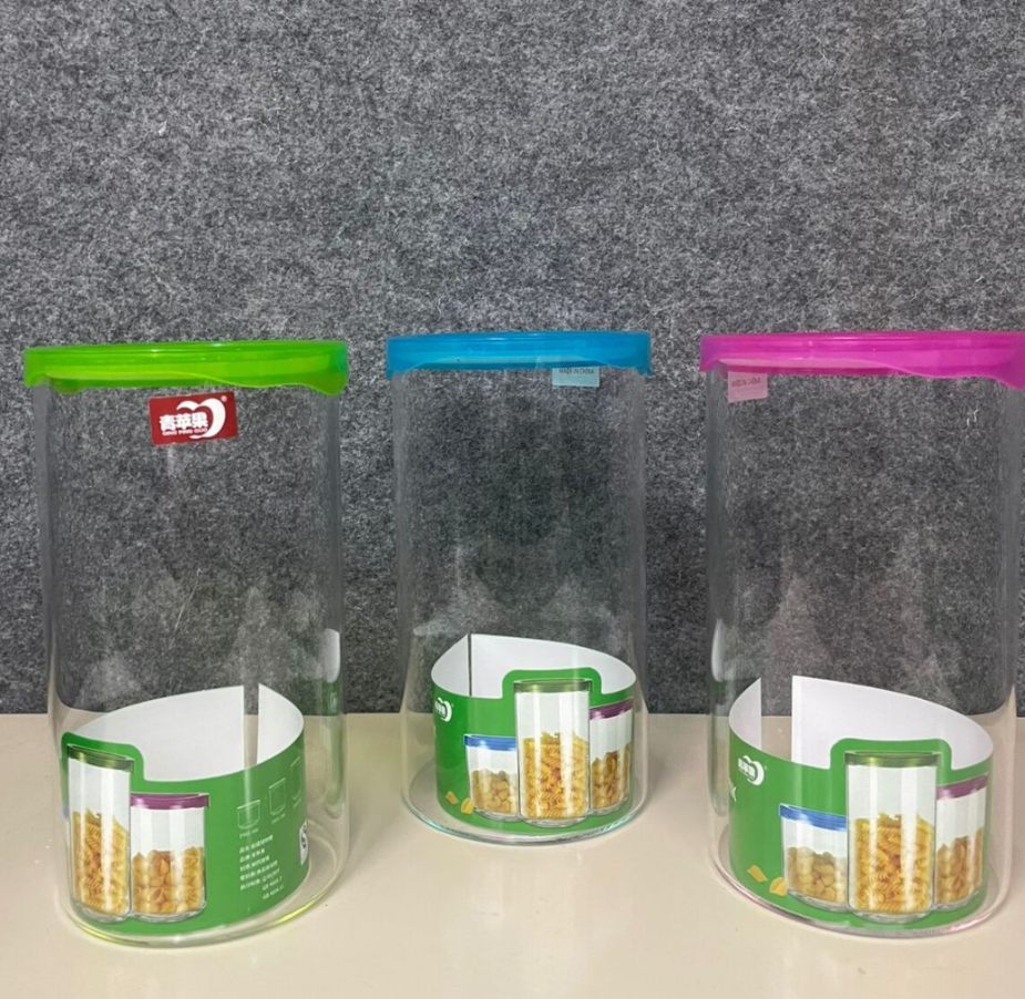 STORAGE JAR PLASTIC LID 1000ML  22684 | EM01-1000-PP