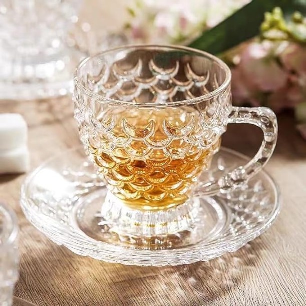 FISH TEA CUP AND  SAUCER 12PCS  20462 | CF029SET