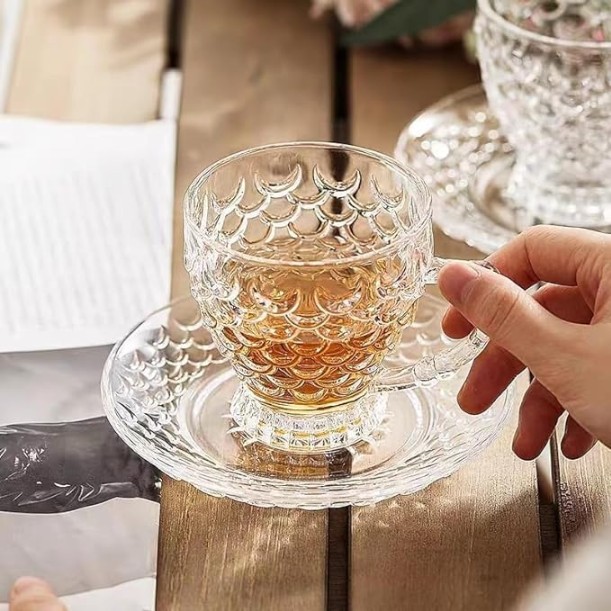 FISH TEA CUP AND  SAUCER 12PCS  20462 | CF029SET