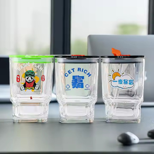 SIPPER BOTTLE SQUARE GLASS 470ML 22621 | VX-34