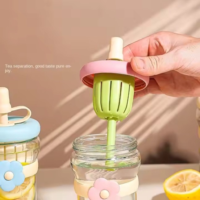 SIPPER BOTTLE FLOWER BAND 500ML 22624 | VX-27
