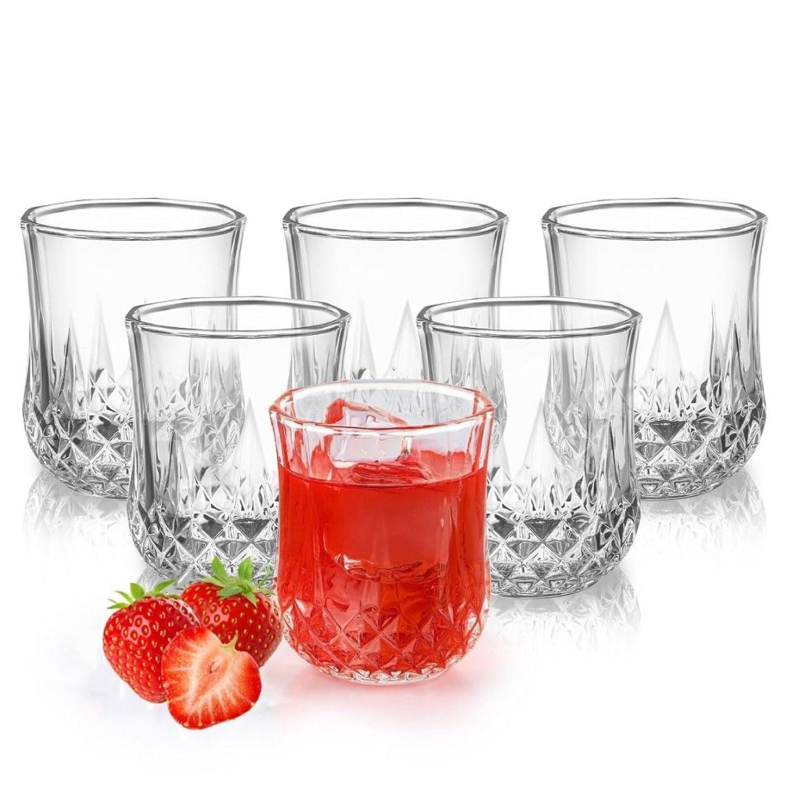 SHORT RAJWADI GLASS 210ML 6PCS  21569 | KB048-2