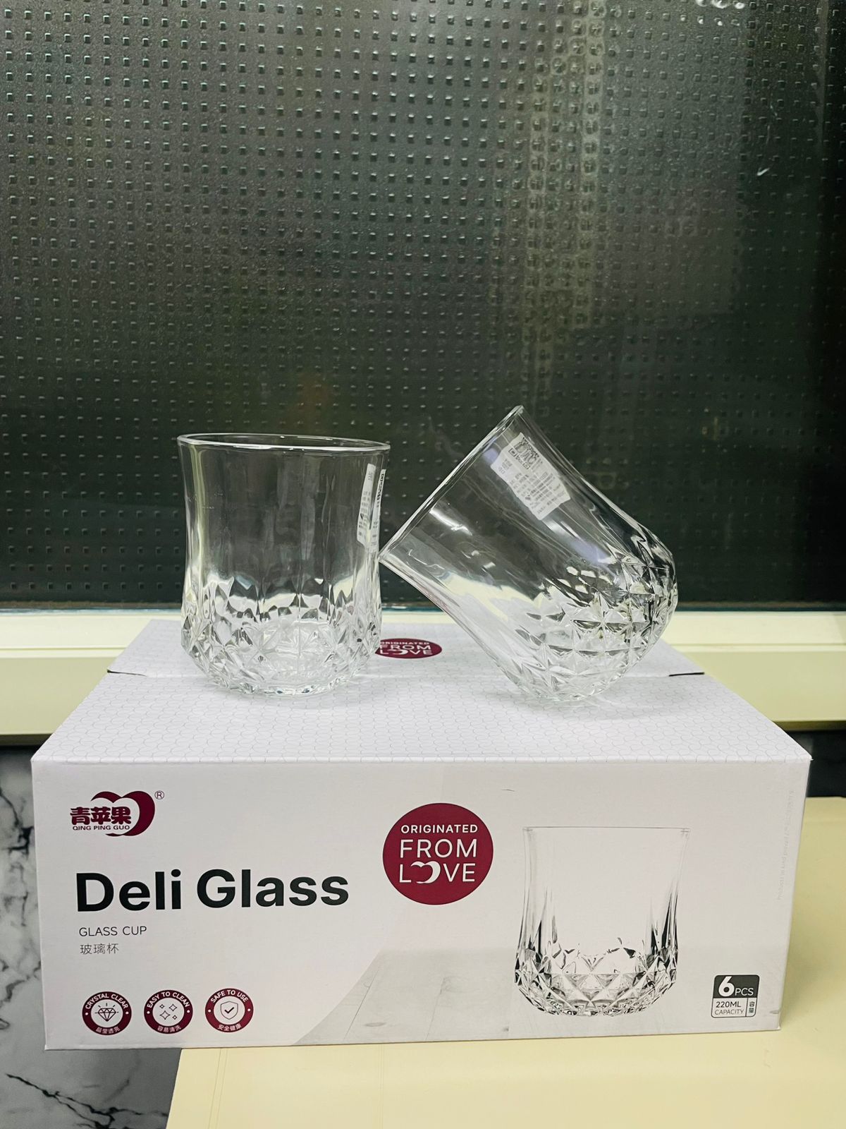 SHORT RAJWADI GLASS 210ML 6PCS  21569 | KB048-2