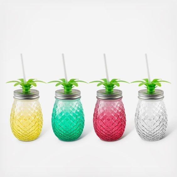 PINEAPPLE MASON JAR 450ML 22654 | H23468588