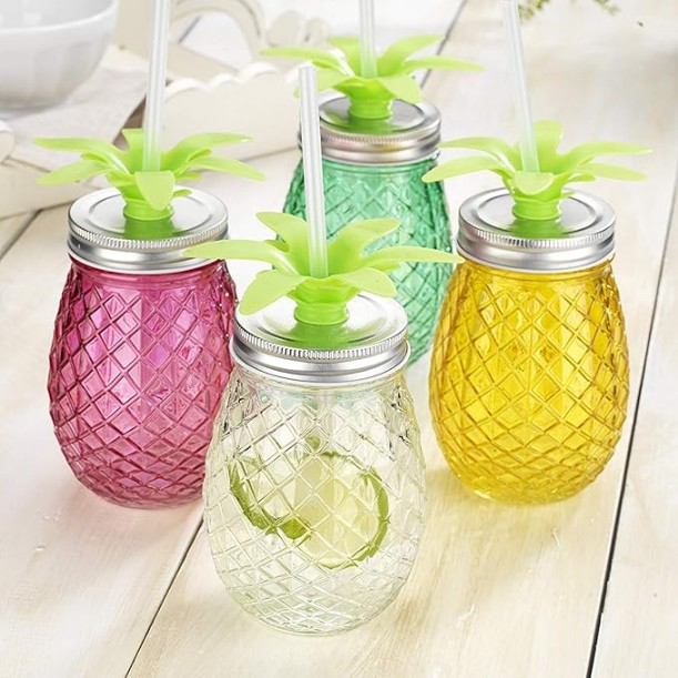 PINEAPPLE MASON JAR 450ML 22654 | H23468588