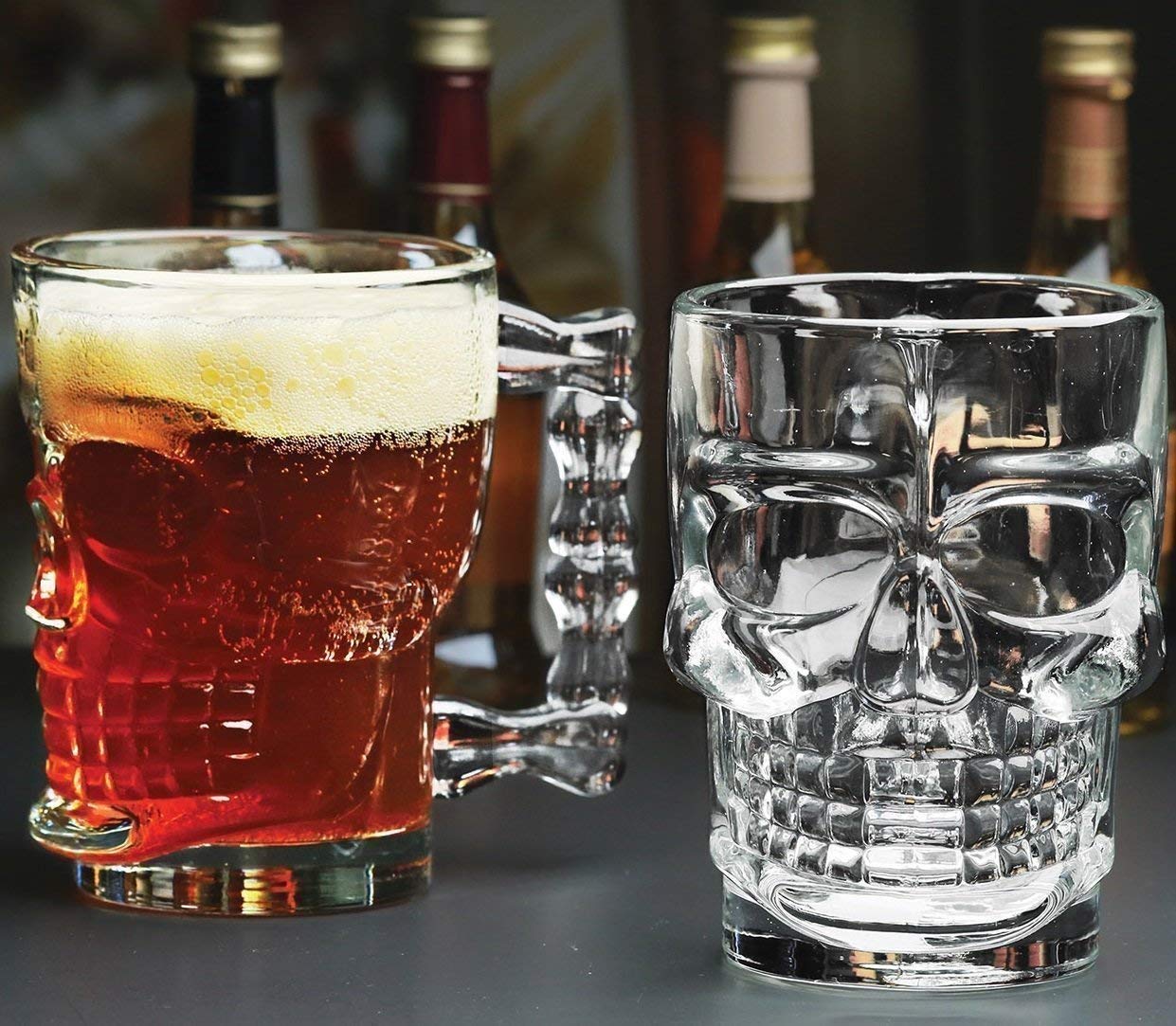 SKULL BEER MUG  500ML  6PC DELI 20559 | DZB309