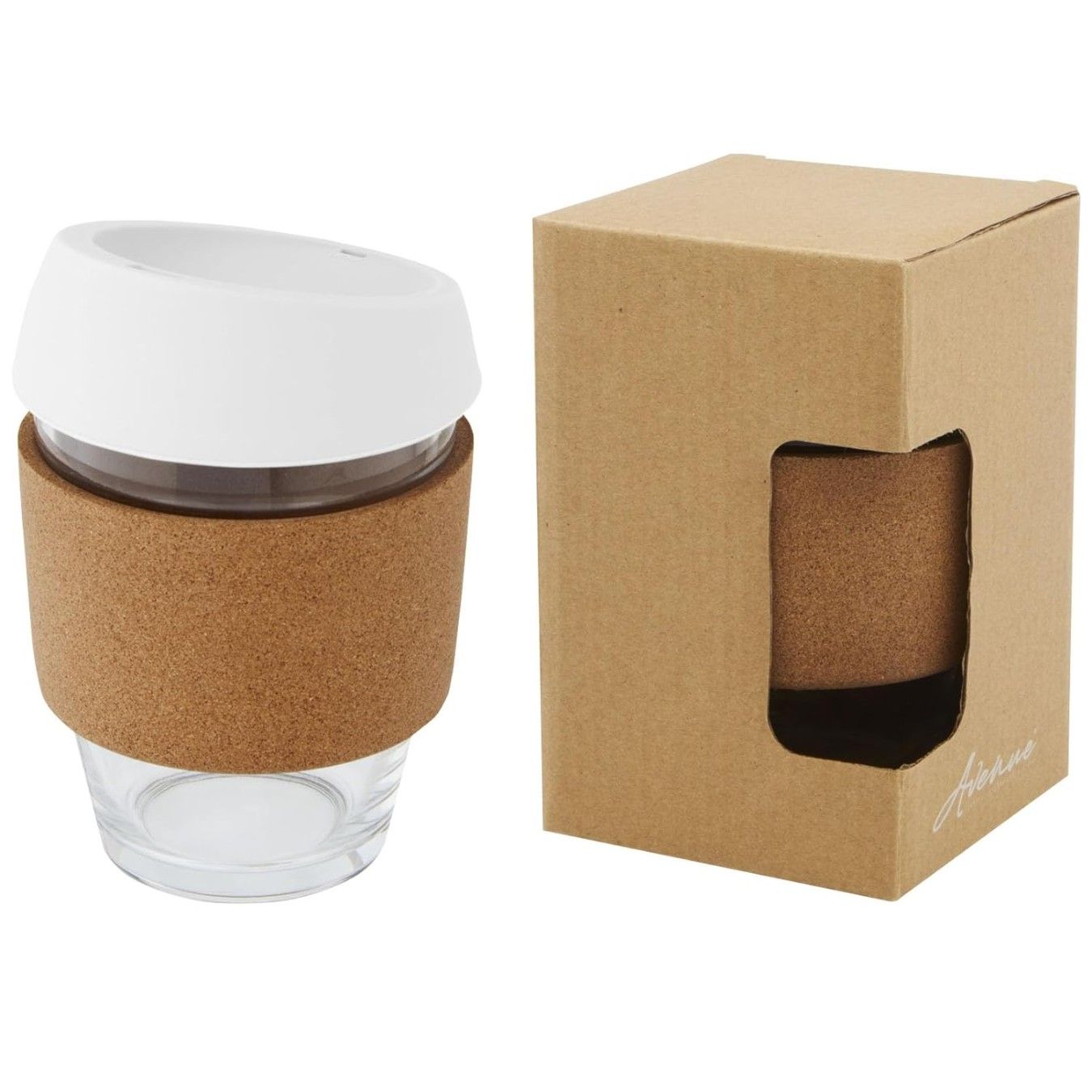 SIPPER GLASS CORK SILICON 550ML 22298