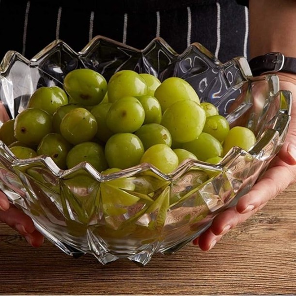 CRYSTAL FRUIT BOWL 12 INCH  20169 | Y7041-2