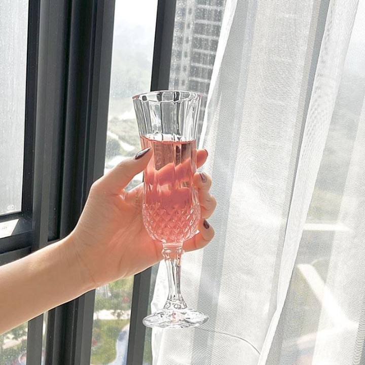 LONG WINE CRYSTAL GLASS 155ML 6PCS  20163 | Y3203-1