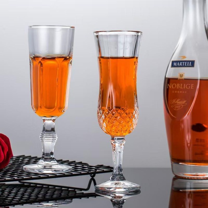 LONG WINE CRYSTAL GLASS 155ML 6PCS  20163 | Y3203-1
