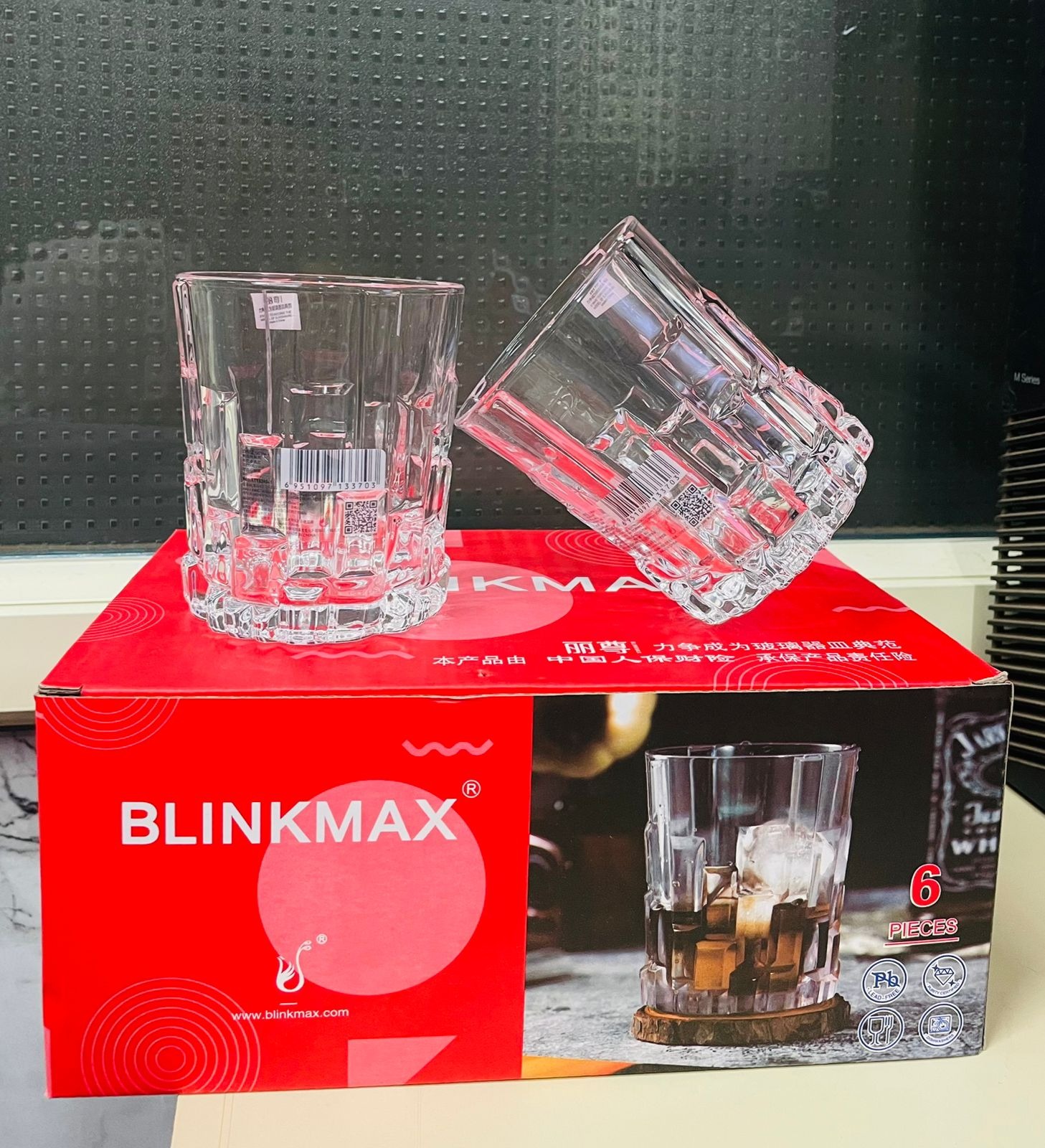 DOUBLE OLD FASHION WHISKY GLASS 325ML 6PCS SET  22901|KTY6240-1