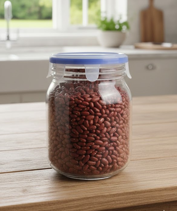 SQUARE STORAGE JAR 1 LTR BOX PACK  23104 I H4074-0301