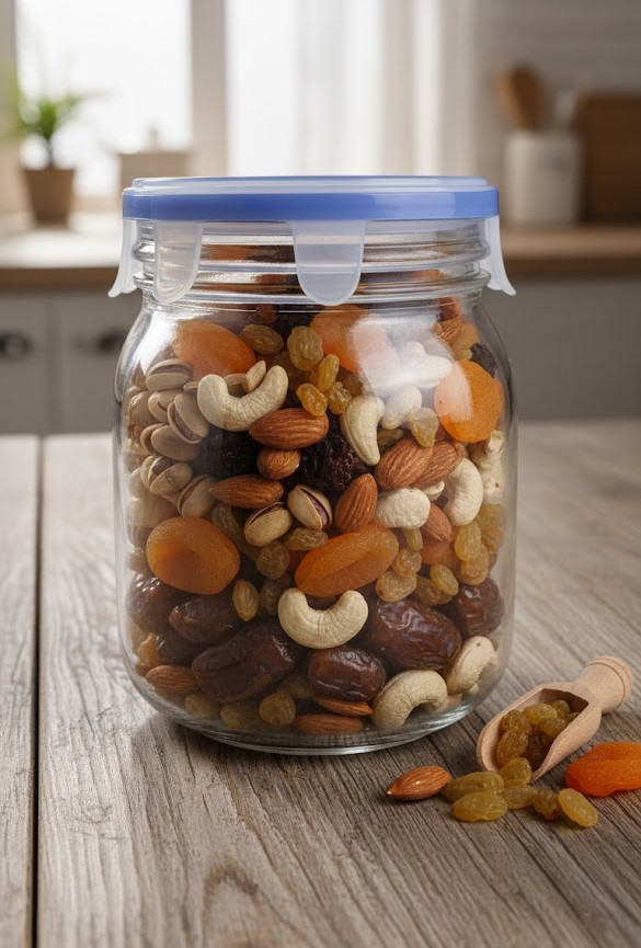 SQUARE STORAGE JAR 1 LTR BOX PACK  23104 I H4074-0301