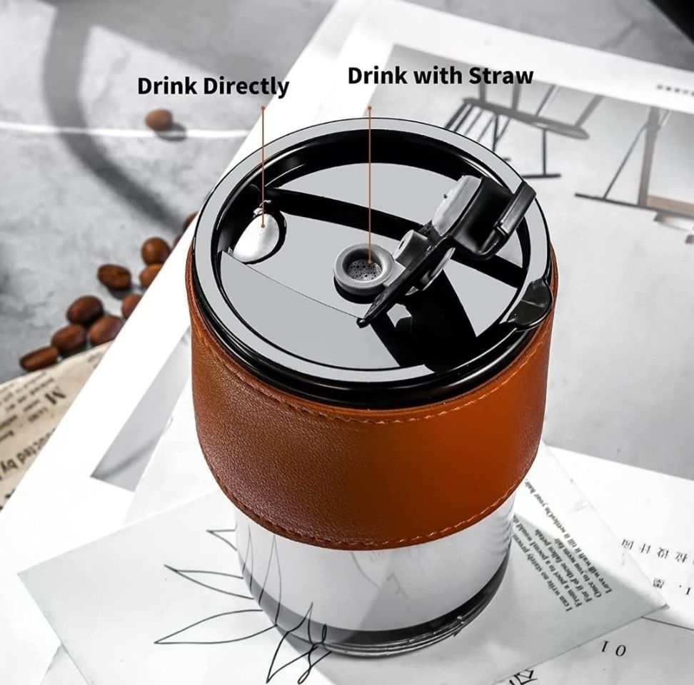 LEATHER GRIP MASON MUG 430ML 23153 | H6-0005-SMOKE