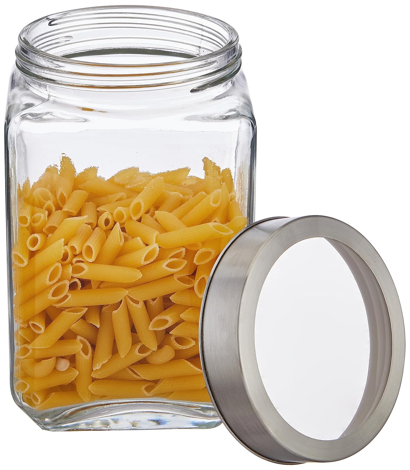 1000ML CUBICAL JAR STAINLESS STEEL  CAP  22953