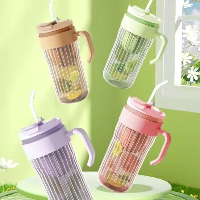 SIPPER MUG COLD EXTRACTION HANDLE STRAW CUP  22392 | H6-0035