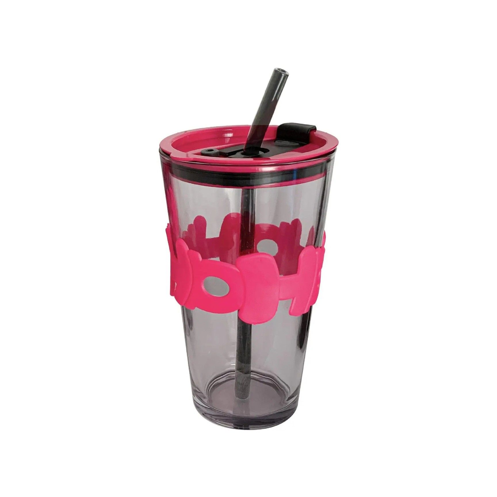 HOHO STRAW CUP LONG BLACK 450ML 22393 | H6-0031